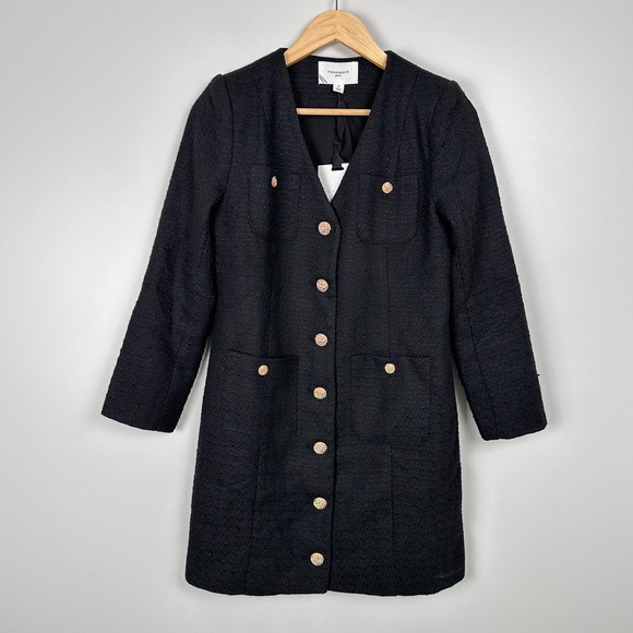 NEW Tuckernuck Pomander Place Black Tweed Kiera Dress - Picture 9 of 13